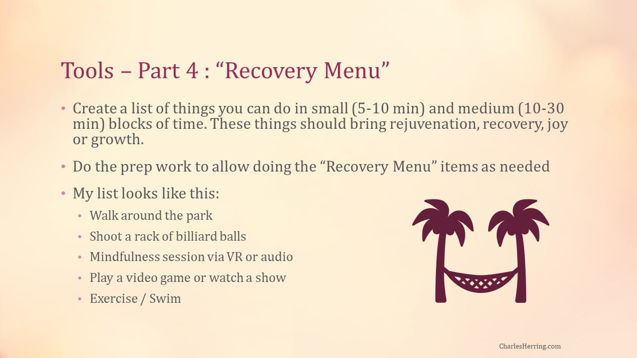 Recovery Menu